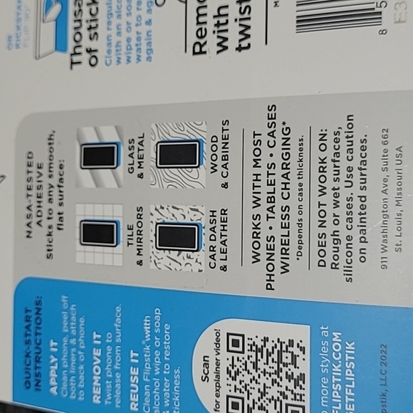 FLIPSTIK DEFY GRAVITY CELL PHONE WHITE STICK & KICK STAND PRICE FIRM - Picture 8 of 10